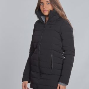 8848 Altitude Velvet Jr Coat Takki Musta