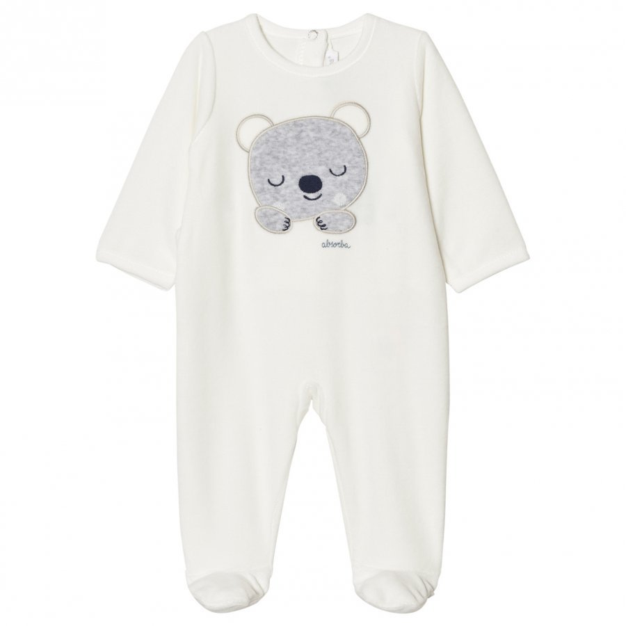 Absorba Cream Bear Footed Baby Body