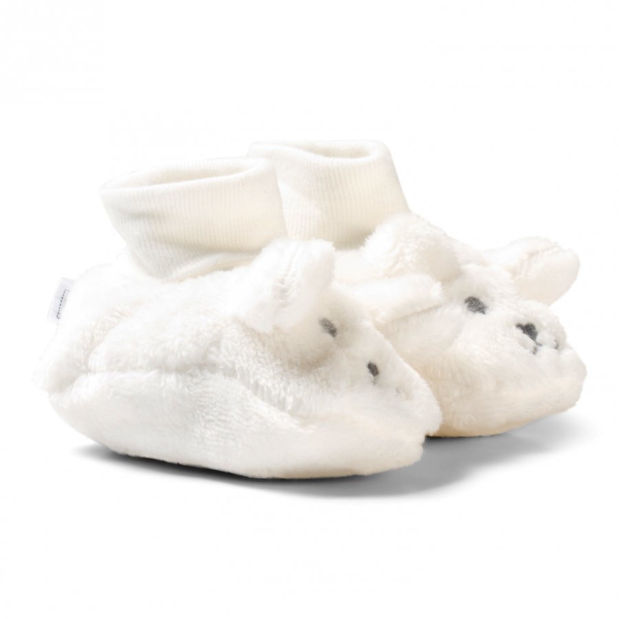 Absorba Cream Furry Face Booties Vauvan Tossut