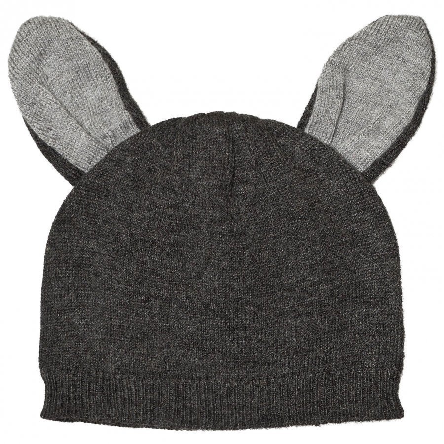 Absorba Grey Knit Beanie With Ears Pipo