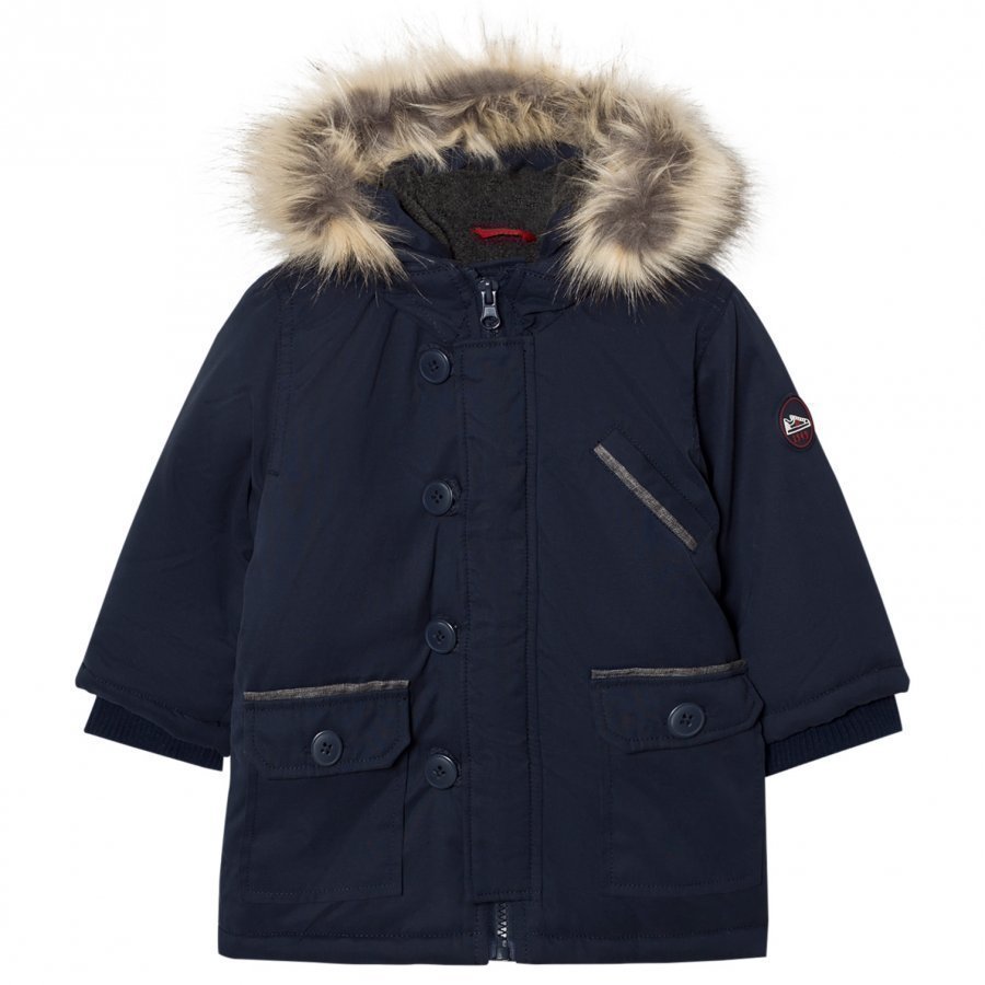 Absorba Navy Padded Hooded Coat Talvitakki