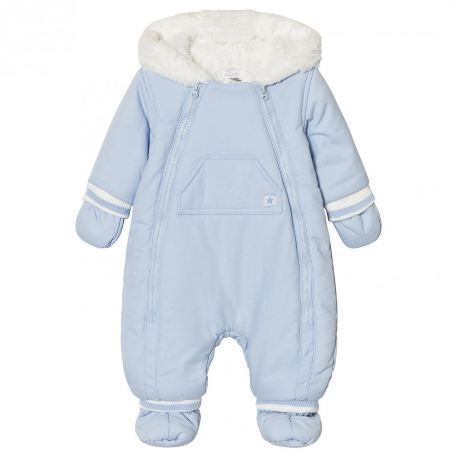 Absorba Pale Blue Fleece Lined Coverall Toppahaalari