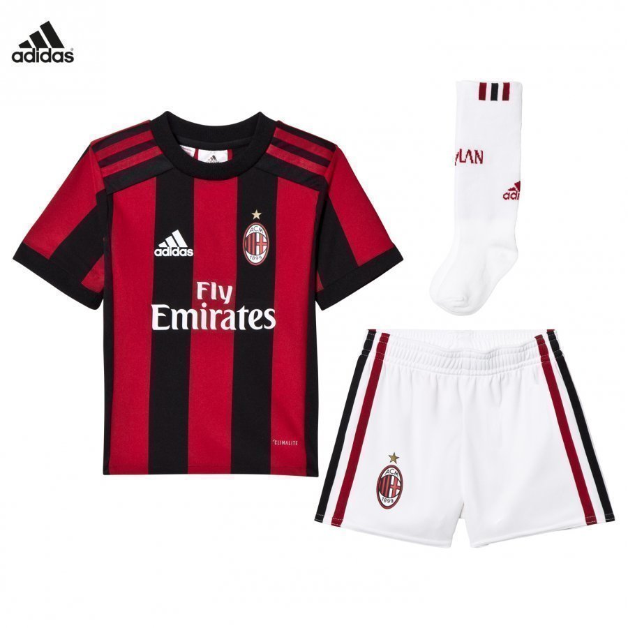 Ac Milan ´17 Kids Home Kit Jalkapalloasu