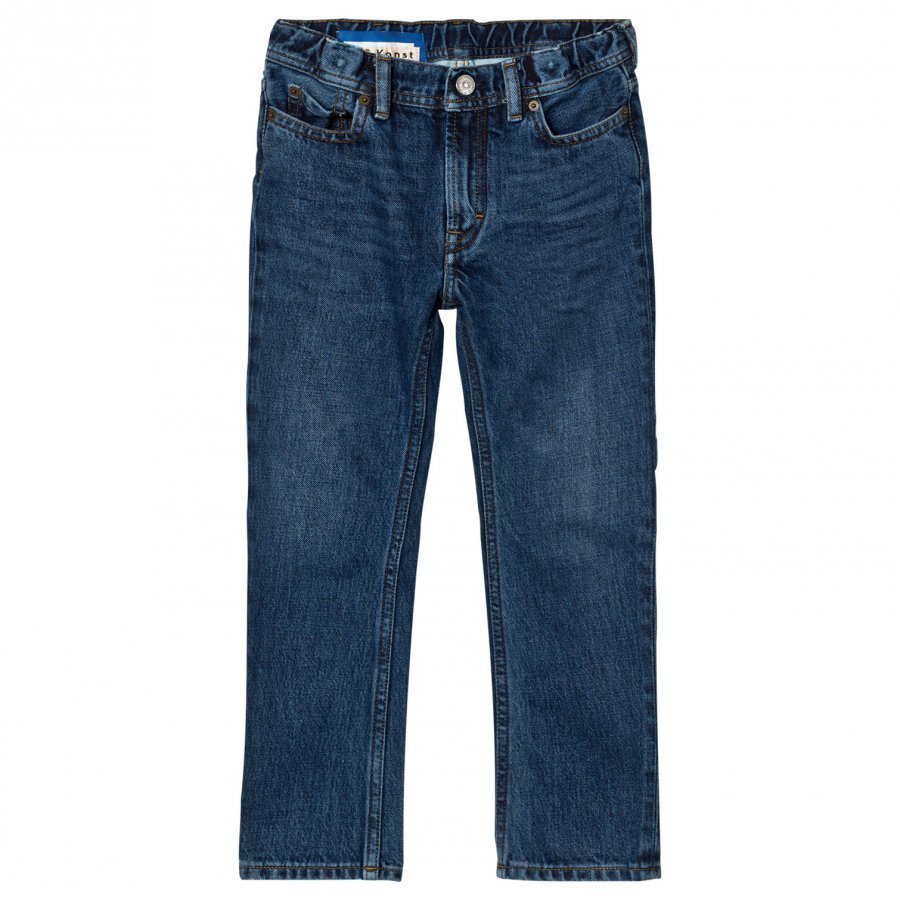 Acne Studios Bear Washed-Style Mid Blue Jeansblue Farkut