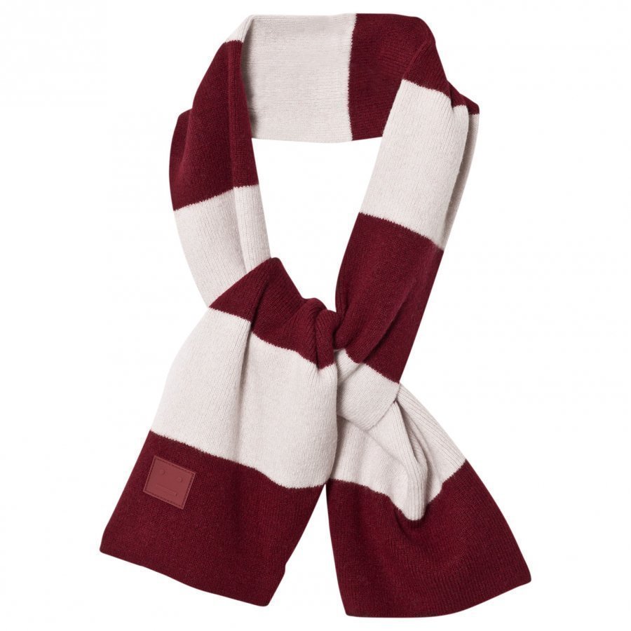 Acne Studios Mini Nader Scarf Burgundy Villahuivi