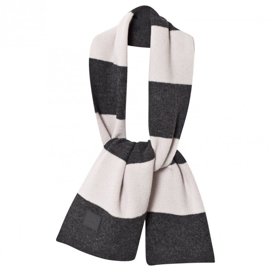 Acne Studios Mini Nader Scarf Charcoal Melange Villahuivi