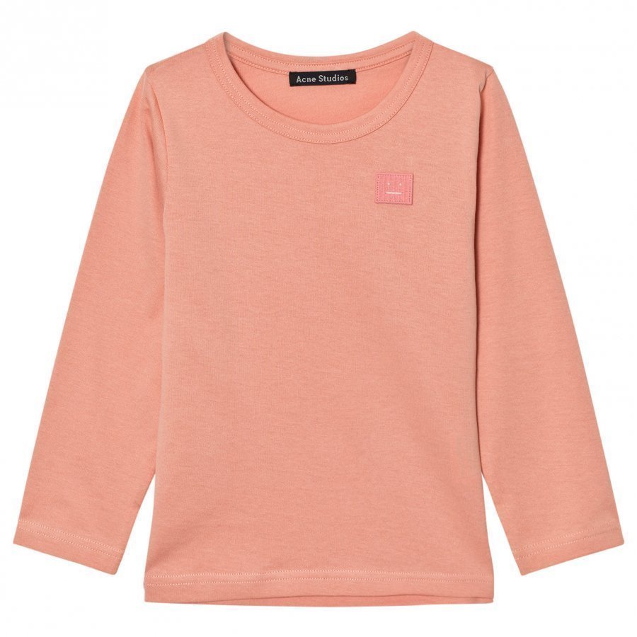 Acne Studios Mini Nash Face Pale Pink Long Tee Pitkähihainen T-Paita