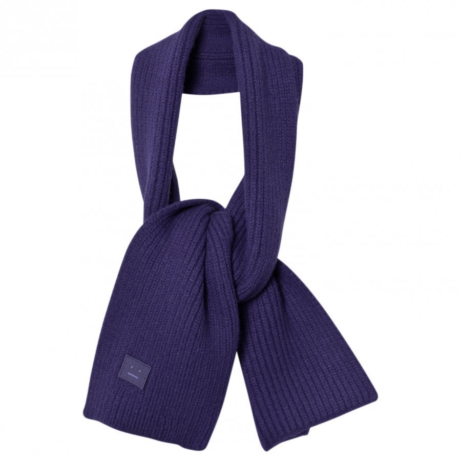 Acne Studios Wool Mini Bansy Scarf Royal Blue Villahuivi