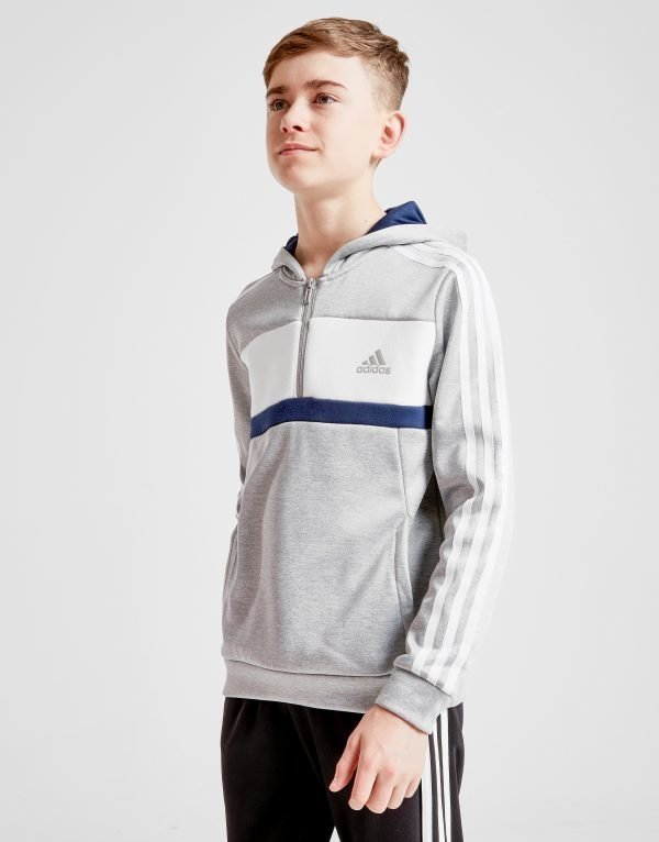 Adidas 1/2 Zip Hoodie Harmaa