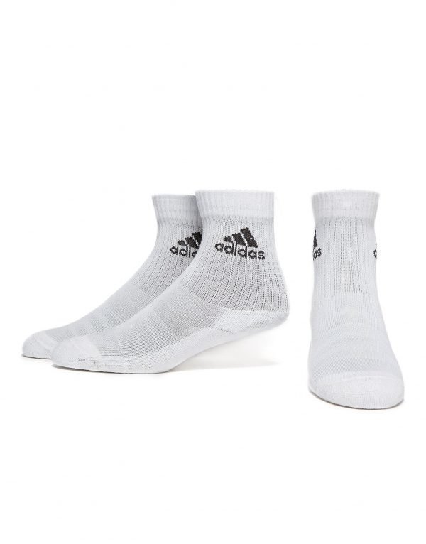 Adidas 3-Stripes Performance Crew 3 Pack Socks Sukat Valkoinen