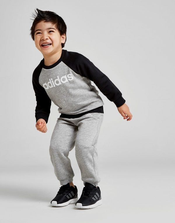 Adidas Badge Of Sport Crew Suit Infant Harmaa