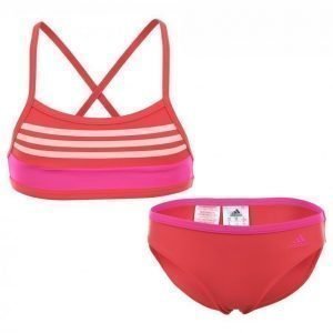 Adidas Basic Stripe Bikini Jr Bikinisetti Roosa