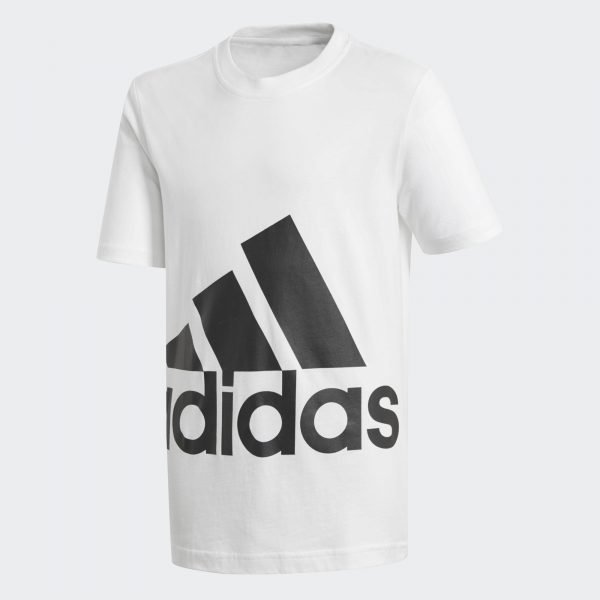 Adidas Big Logo T-Paita Lasten Valkoinen