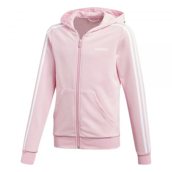 Adidas Essentials 3s Full Zip Huppari Nuorten Pinkki