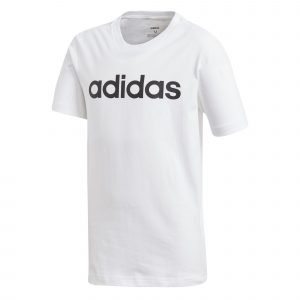 Adidas Essentials Linear T-Paita Nuorten Valkoinen