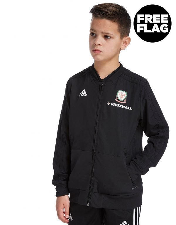 Adidas Fa Wales 2018/19 Presentation Jacket Punainen