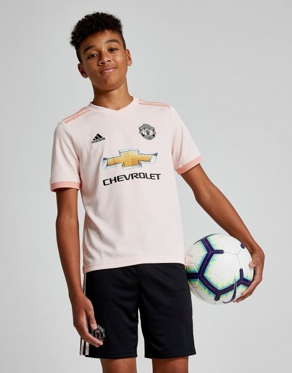 Adidas Manchester United Fc 2018/19 Away Paita Vaaleanpunainen