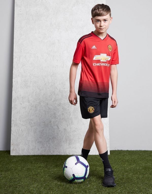 Adidas Manchester United Fc 2018/19 Kotishortsit Musta