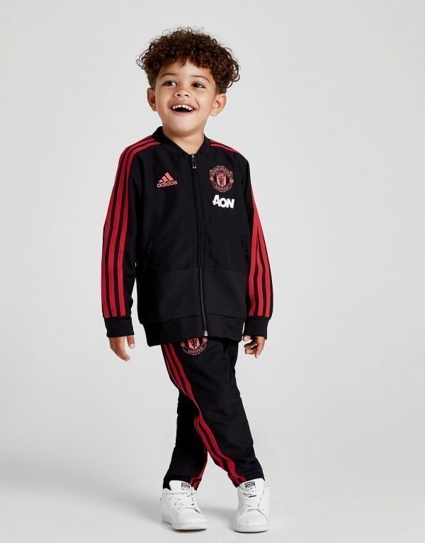 Adidas Manchester United Fc Tracksuit Musta