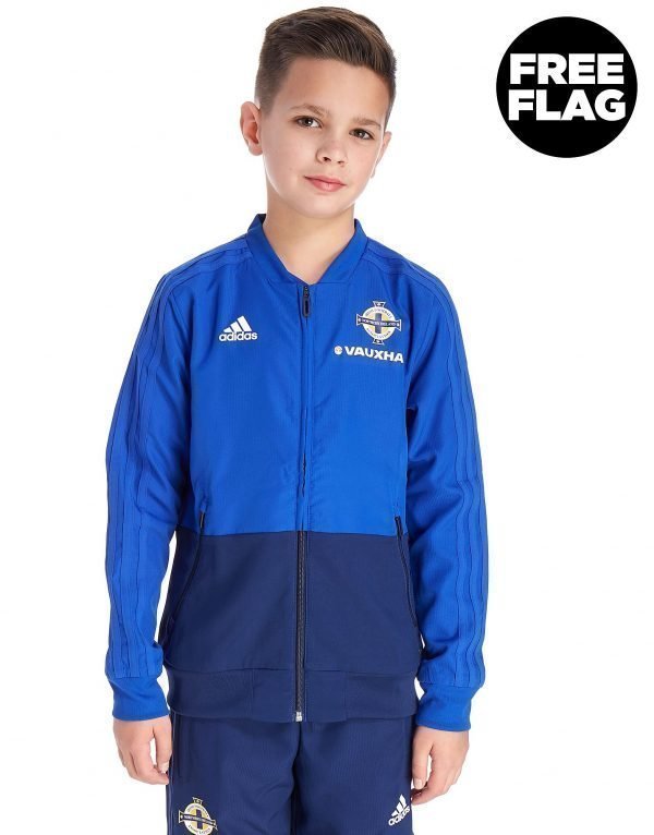 Adidas Northern Ireland 2018/19 Presentation Jacket Jnr Sininen