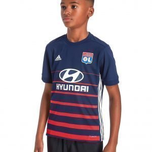 Adidas Olympique Lyon 2017/18 Away Shirt Indigo / Red / White