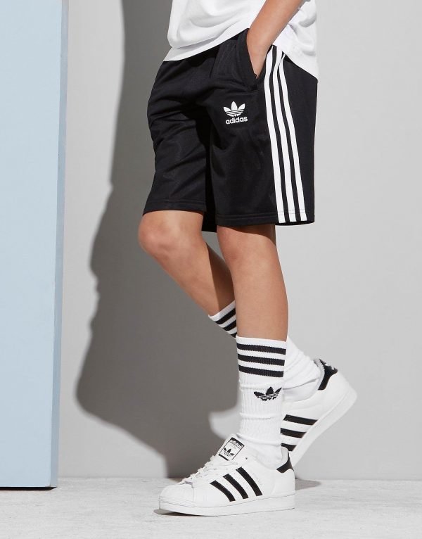 Adidas Originals 3-Stripes Poly Shorts Musta