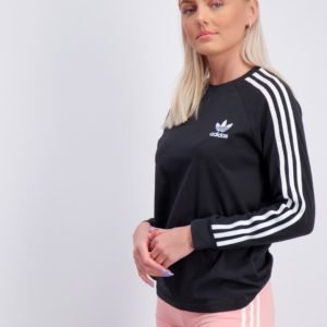 Adidas Originals 3stripes Longsleeve Paita Musta