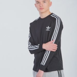 Adidas Originals 3stripes Longsleeve Paita Musta