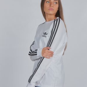 Adidas Originals 3stripes Ls Paita Valkoinen