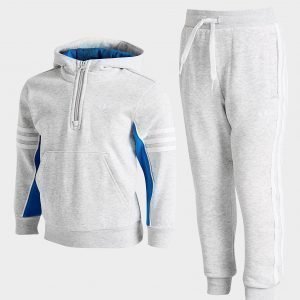 Adidas Originals Authentic 1/4 Zip Tracksuit Harmaa