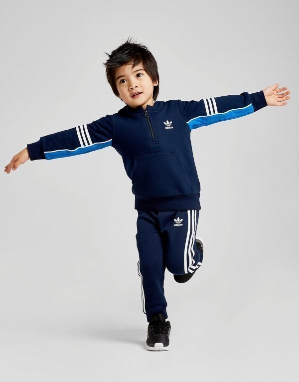 Adidas Originals Authentic 1/4 Zip Tracksuit Infant Sininen