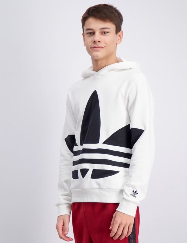 Adidas Originals Bg Trefoil Hood Huppari Valkoinen
