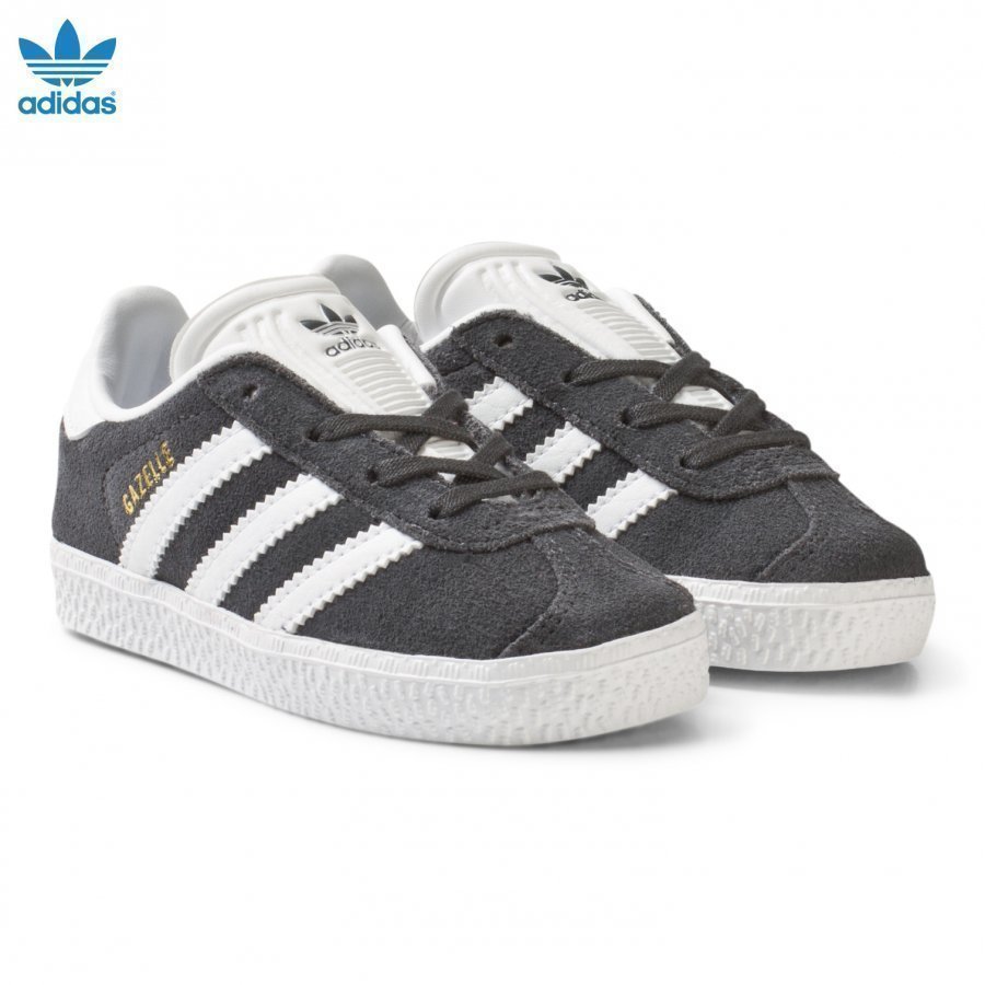 Adidas Originals Black And White Gazelle Infant Trainers Lenkkarit