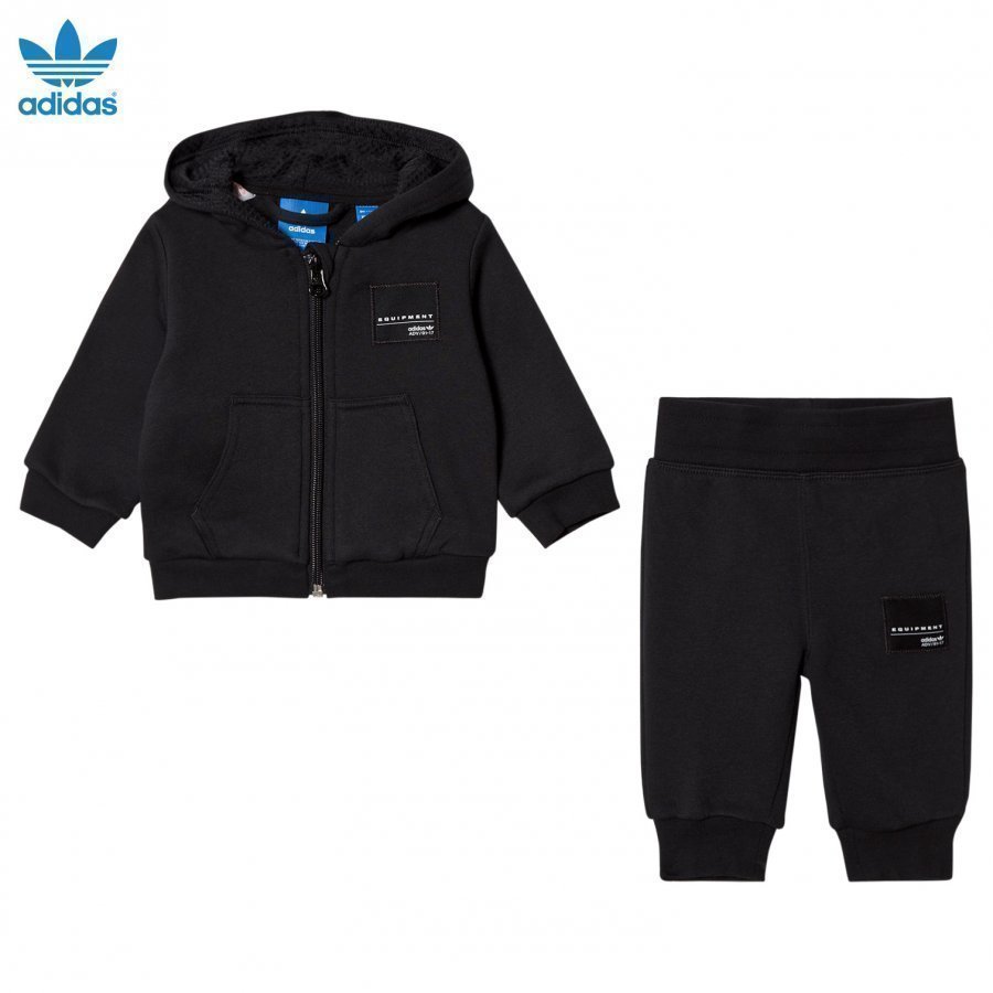 Adidas Originals Black Infants Equipment Hoodie Set Asusetti