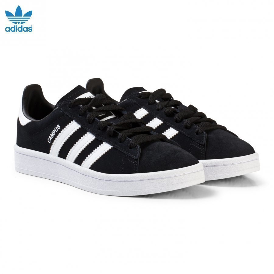 Adidas Originals Black Junior Campus Trainers Lenkkarit