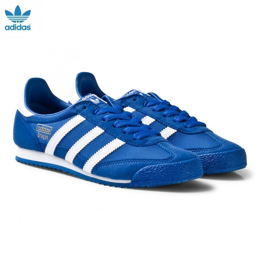 Adidas Originals Blue And White Dragon Junior Trainers Lenkkarit