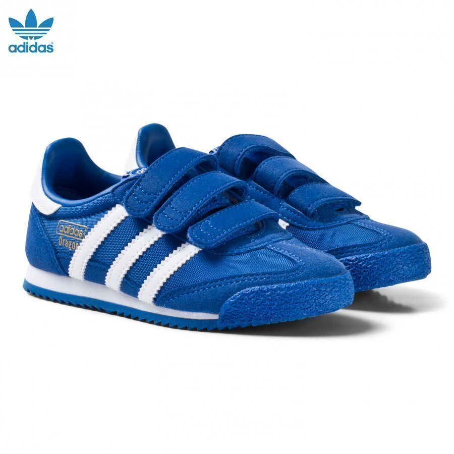 Adidas Originals Blue And White Kids Dragon Trainers Lenkkarit