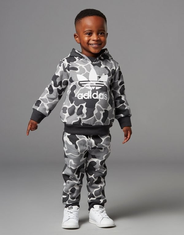 Adidas Originals Camo Fade Overhead Suit Infant Harmaa