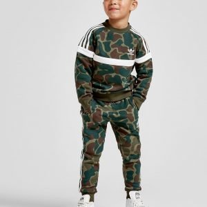 Adidas Originals Camo Itasca Crew Tracksuit Vihreä