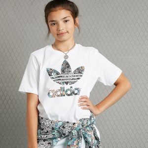 Adidas Originals Girls' Infil Boyfriend T-Shirt Valkoinen