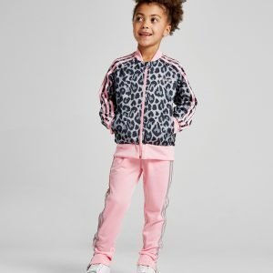 Adidas Originals Girls' Leopard Superstar Tracksuit Harmaa