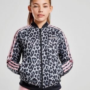 Adidas Originals Girls' Leopard Superstar Verrytelypuvun Takki Harmaa