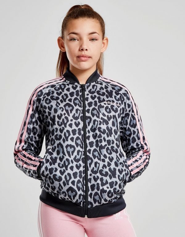 Adidas Originals Girls' Leopard Superstar Verrytelypuvun Takki Harmaa