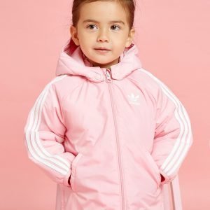 Adidas Originals Girls' Trefoil Padded Jacket Infant Vaaleanpunainen