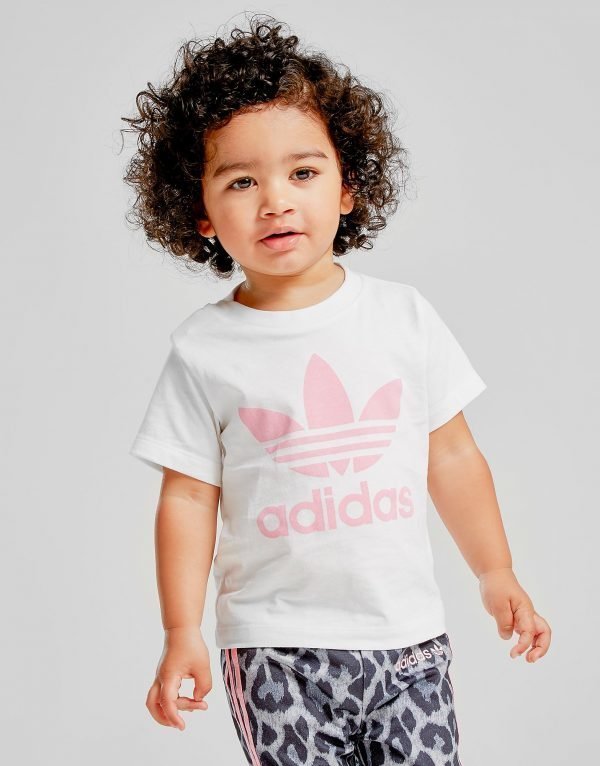 Adidas Originals Girls' Trefoil T-Shirt Infant Valkoinen