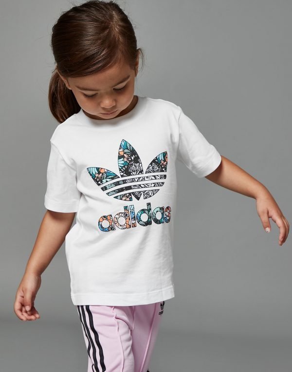 Adidas Originals Girls' Zoo Infill T-Shirt Infant Valkoinen