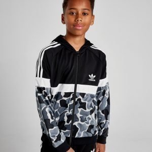 Adidas Originals Itasca Camo Poly Full Zip Hoodie Musta