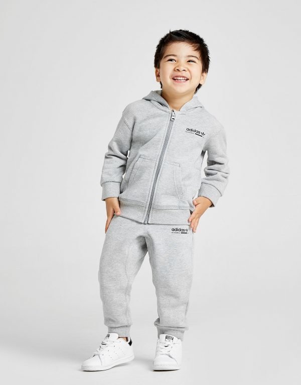 Adidas Originals Kaval Full Zip Tracksuit Infant Harmaa
