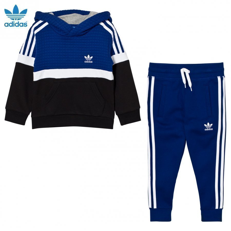 Adidas Originals Kids Trefoil Hooded Tracksuit Blue/White/Black Huppari