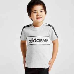 Adidas Originals Linear Colour Block T-Shirt Infant Harmaa